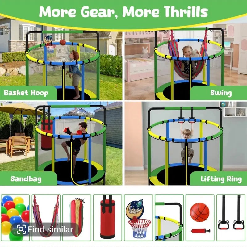 Next Level Safe Bounce Kids Trampoline