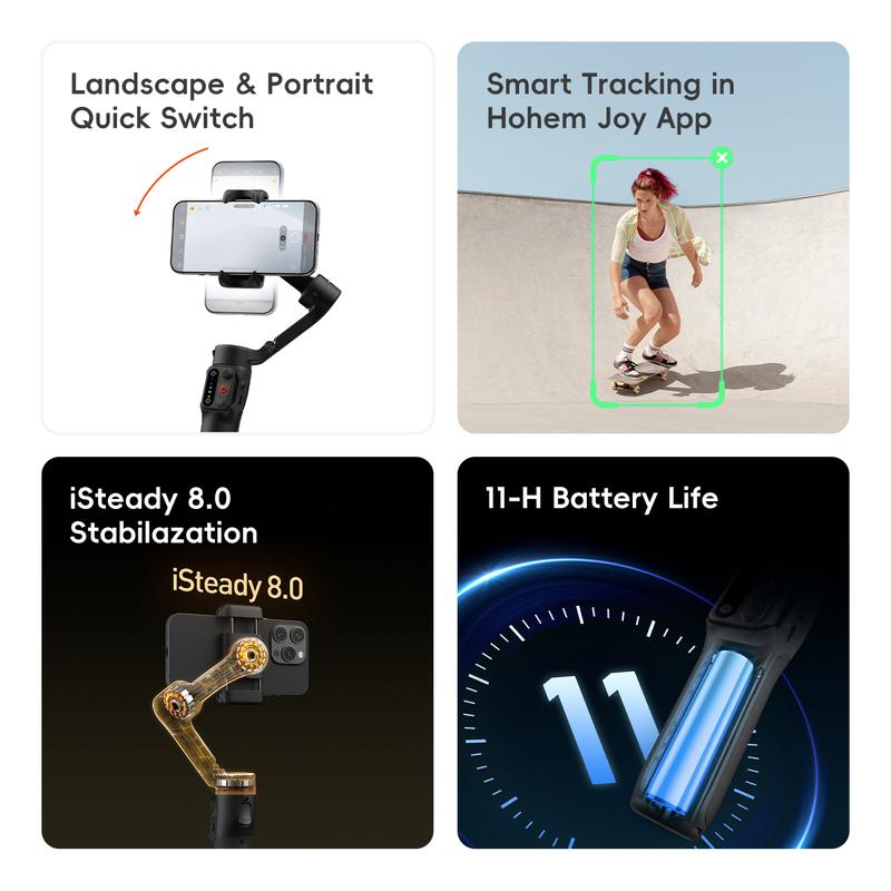 Pro Travel Vlogging Phone Gimbal Solution