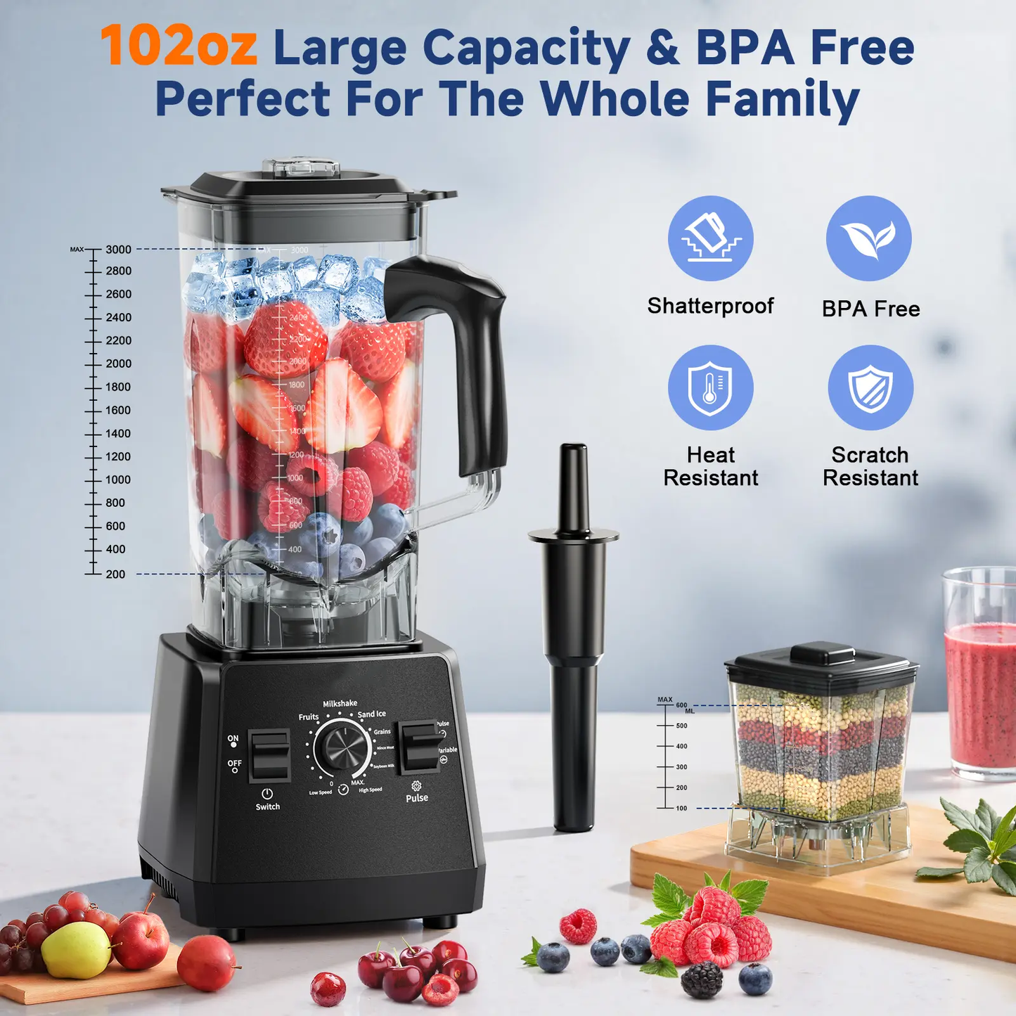 Ultimate Kitchen Power Blend and Grind Station