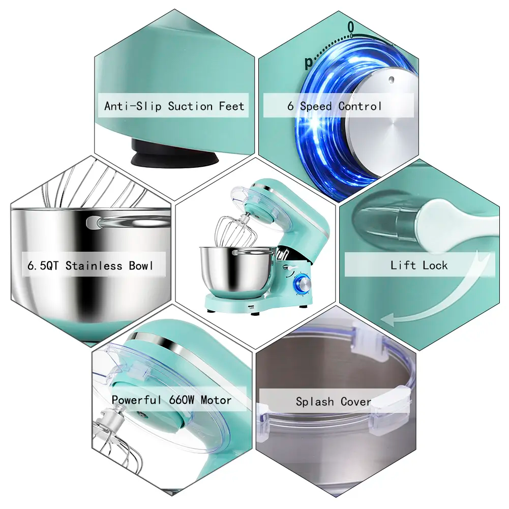 Premium Heavy Duty Baking Stand Mixer