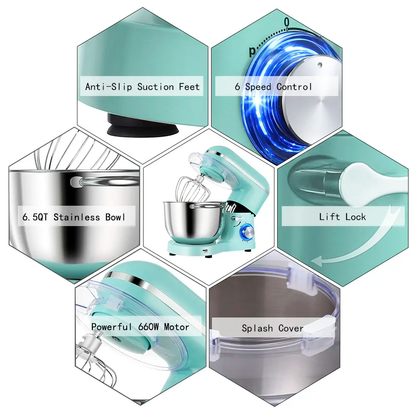 Premium Heavy Duty Baking Stand Mixer