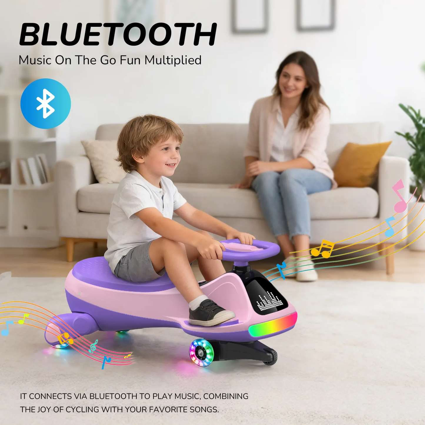 Next Generation LED Bluetooth Wiggle Ride