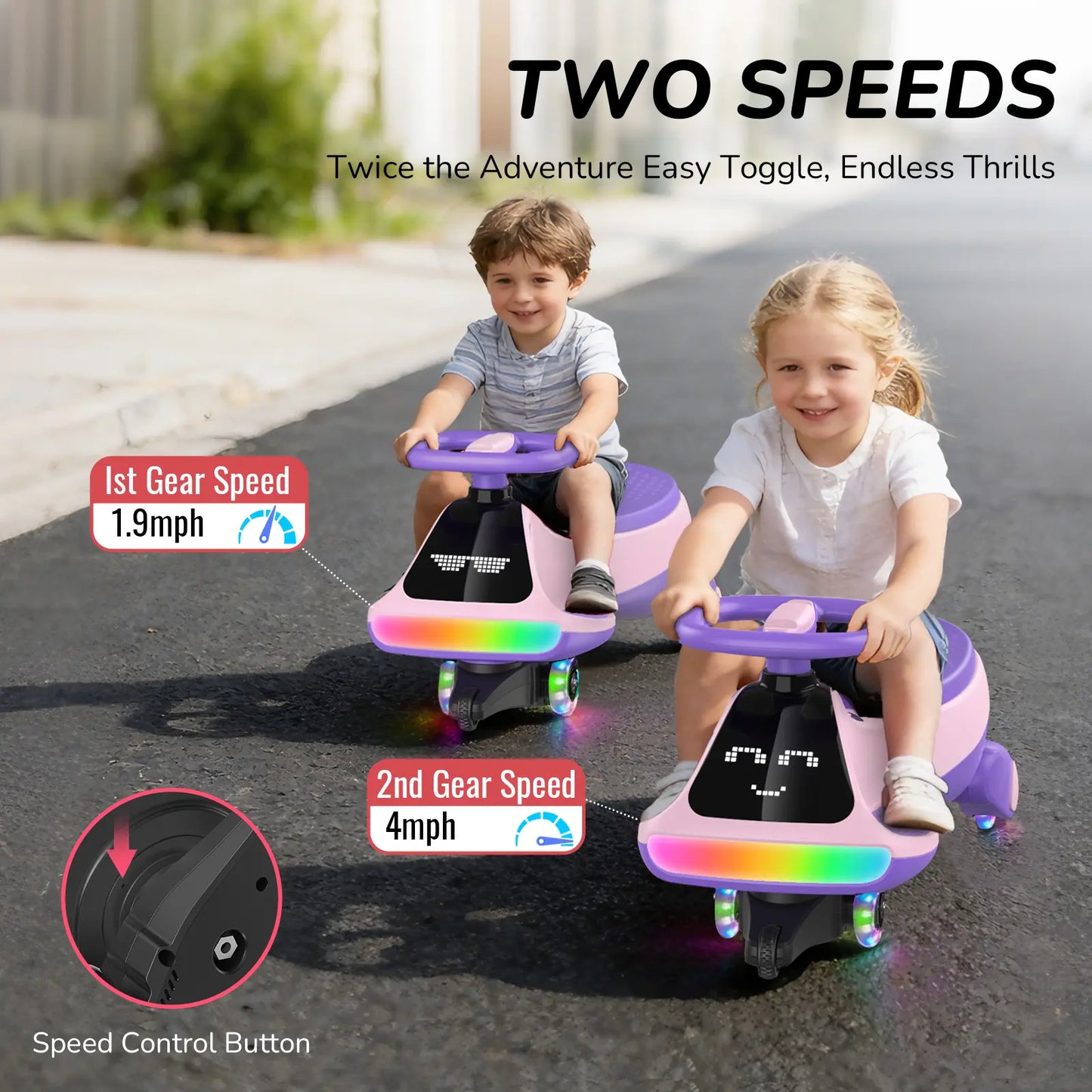 Next Generation LED Bluetooth Wiggle Ride