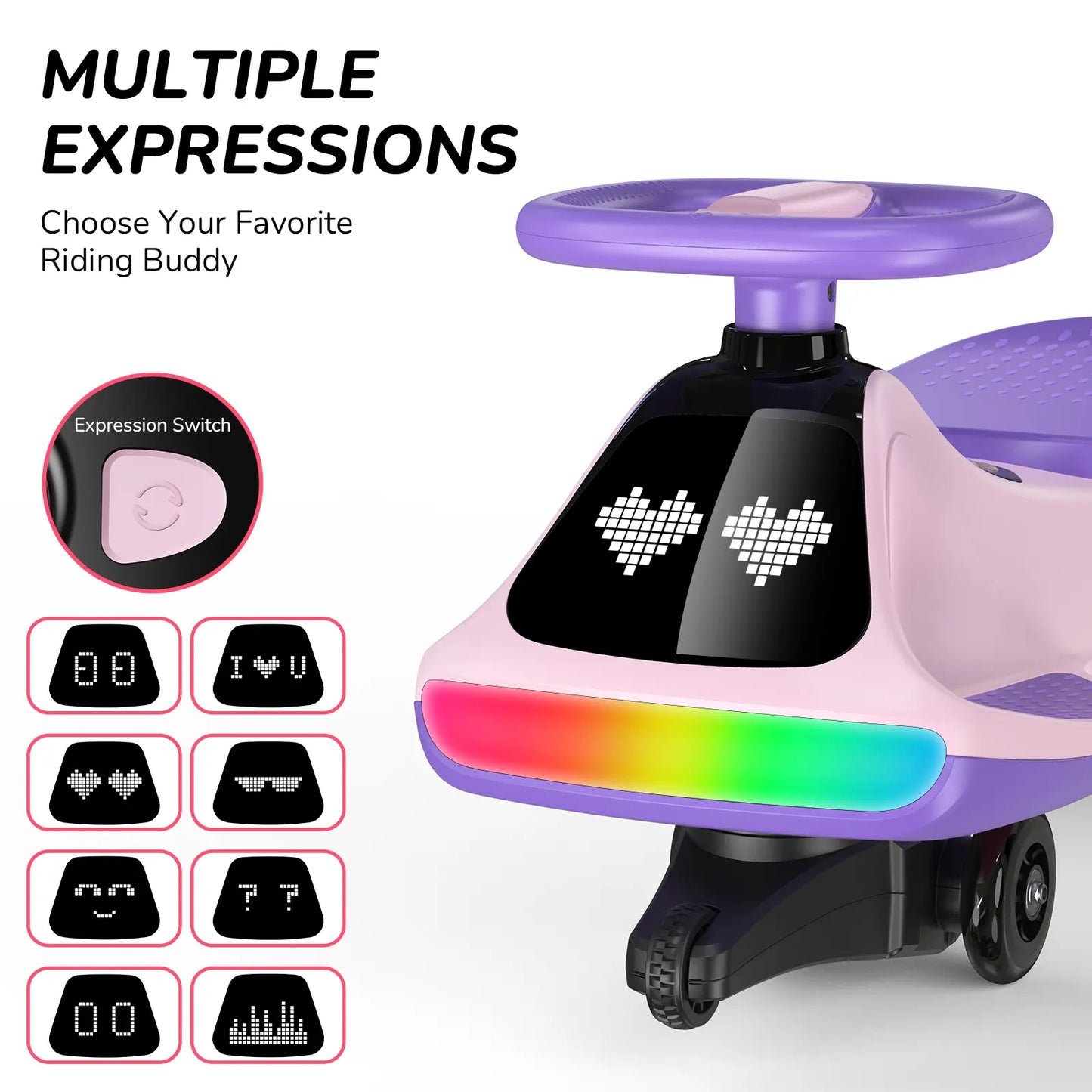 Next Generation LED Bluetooth Wiggle Ride