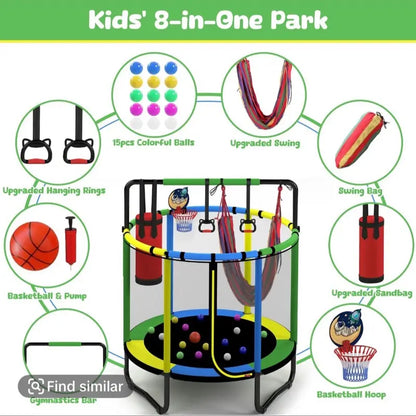 Next Level Safe Bounce Kids Trampoline