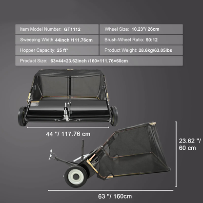 Premium Push Lawn Sweeper Pro Edition