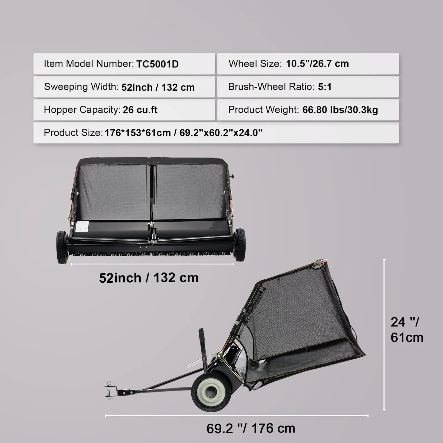Premium Push Lawn Sweeper Pro Edition
