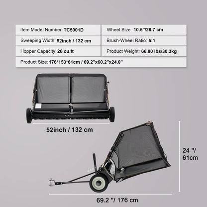 Premium Push Lawn Sweeper Pro Edition