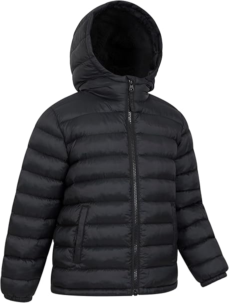Fur-Lined Kids Padded Jacket - Lightweight