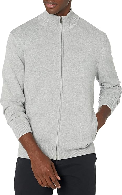 Men's Full-Zip Cotton Jumper