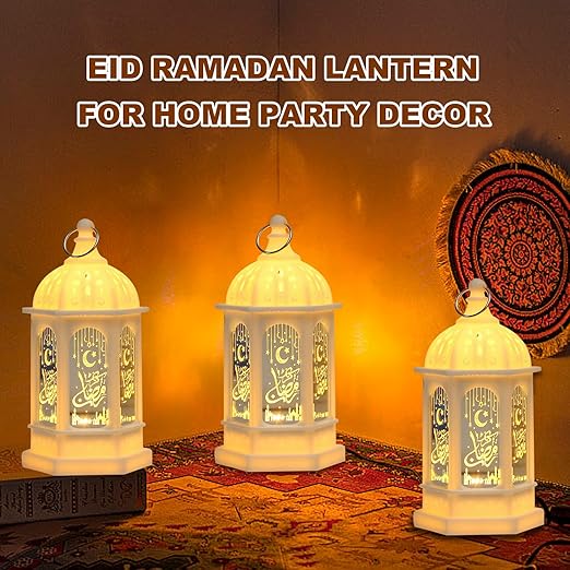 Mini Ramadan Candle Lantern Decorations for Centerpiece