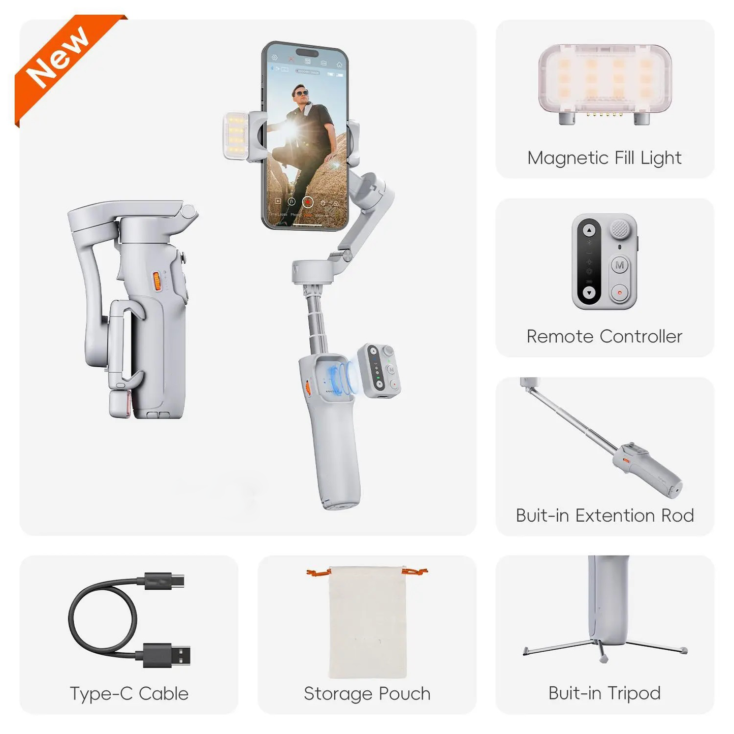 Pro Travel Vlogging Phone Gimbal Solution